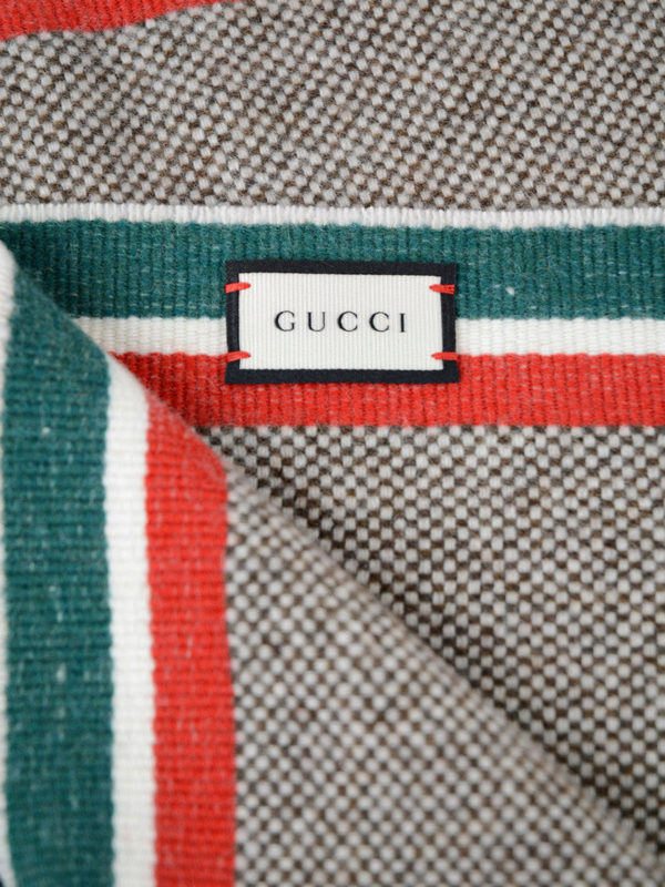 iKRIX GUCCI: scarves - Tiger intarsia wool scarf