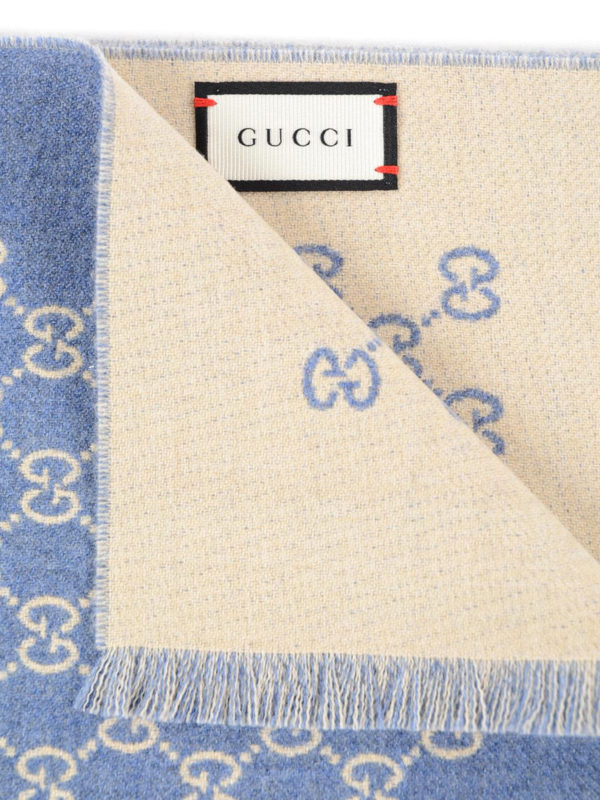 iKRIX GUCCI: Bufandas y pañuelos - Bufanda Azul Para Mujer