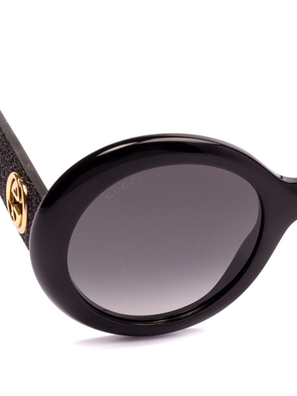 iKRIX GUCCI: sunglasses - Glitter temples round sunglasses