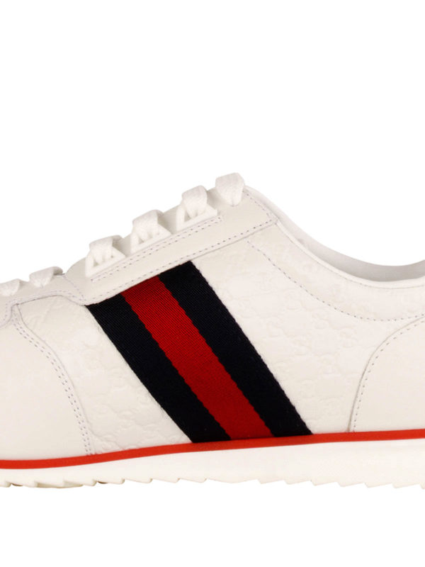 iKRIX GUCCI: trainers - Leather web sneakers