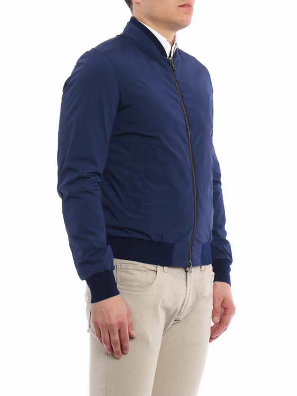 iKRIX HERNO: Chaquetas Bomber - Chaqueta Bomber Azul Para Hombre