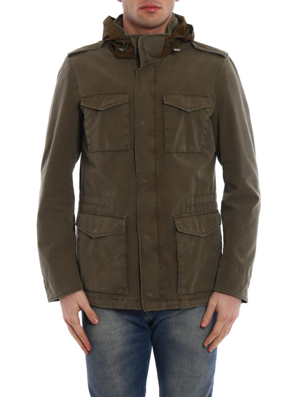 iKRIX HERNO: casual jackets - Bogart techno cotton field jacket