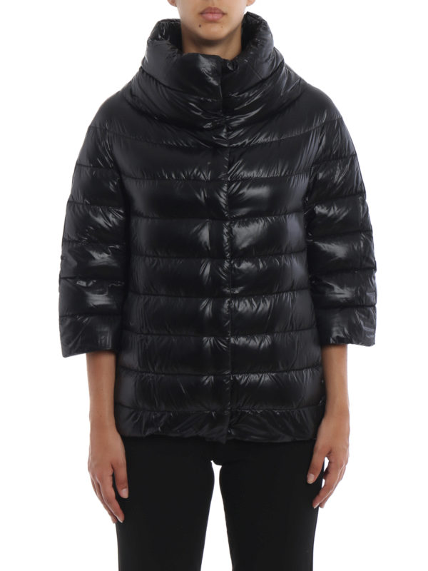 iKRIX HERNO: padded jackets - Aminta black nylon padded jacket