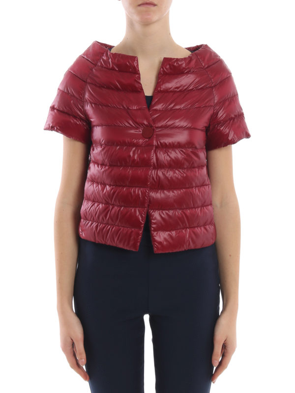 iKRIX HERNO: padded jackets - Cropped short sleeve puffer jacket