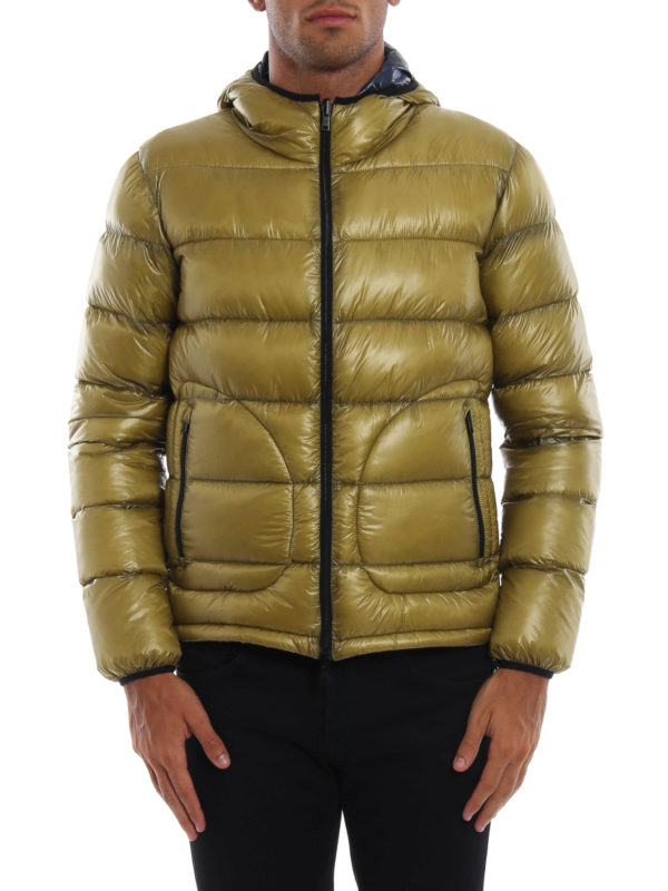 iKRIX HERNO: padded jackets - Dark yellow and blue double puffer jacket