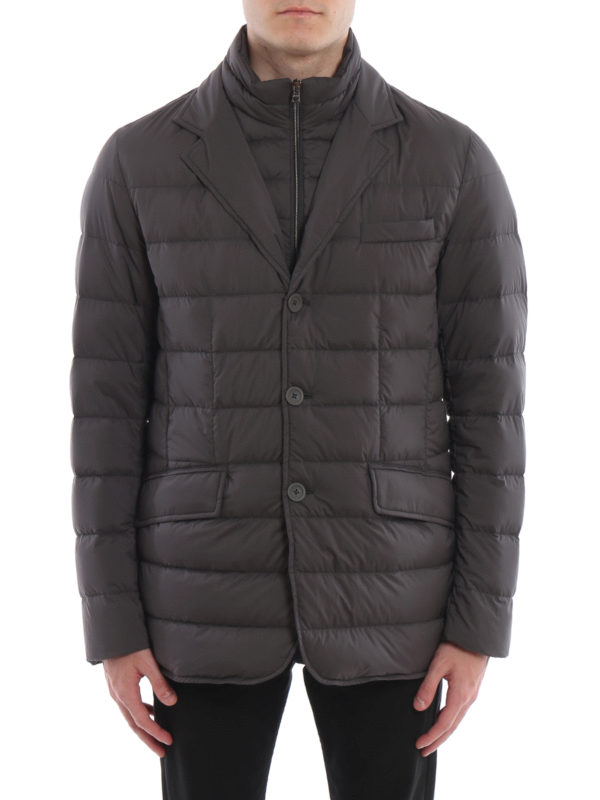 iKRIX HERNO: padded jackets - La Giacca dark grey padded blazer