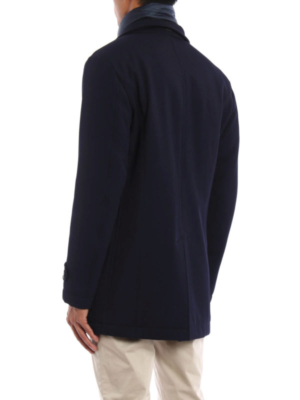 iKRIX HERNO: short coats - Wool and nylon peacoat