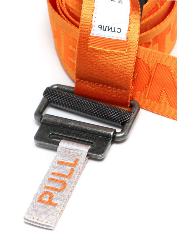 Heron Preston Nylon tape belt Orange Men HMRB005S206200481908