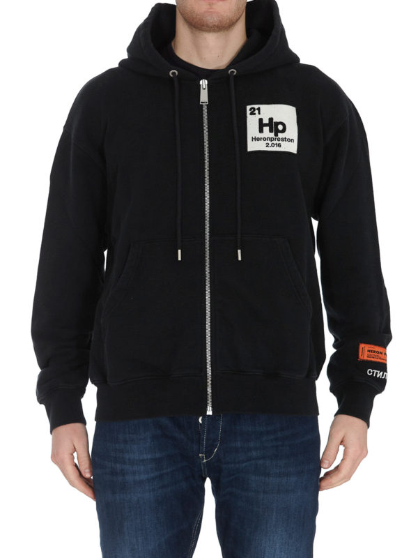 سویشرت Heron Preston - Zipped Halo hoodie - HMBE006R21JER0011049