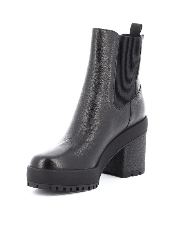 Hogan H475 hammered leather ankle boots HXW4750BZ70LF7B999