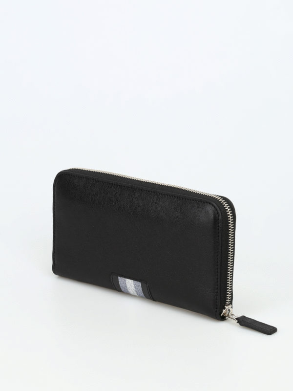 iKRIX HOGAN: wallets & purses - Glitter band leather zip-around wallet