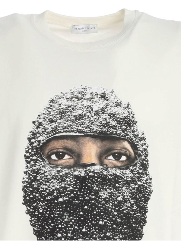 iKRIX IH NOM UH NIT: t-shirts - Black Mask Runw t-shirt in white