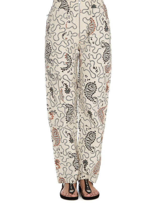 iKRIX Isabel Marant Etoile: casual trousers - Tribal print cotton trousers