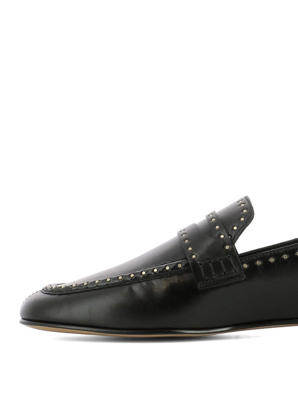 iKRIX ISABEL MARANT: Loafers & Slippers - Fezzy studded leather loafers