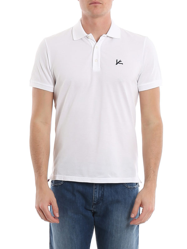 iKRIX ISAIA: polo shirts - Coral embroidery piqué polo