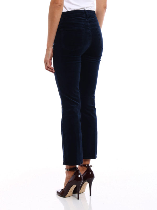 iKRIX J BRAND: casual trousers - Selena velvet bootcut trousers