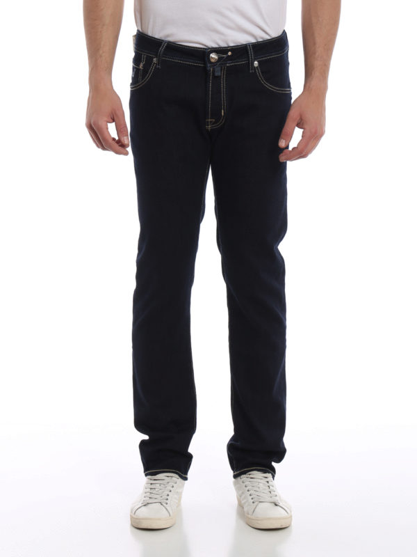 iKRIX JACOB COHEN: straight leg jeans - 622 Comfort dark denim jeans