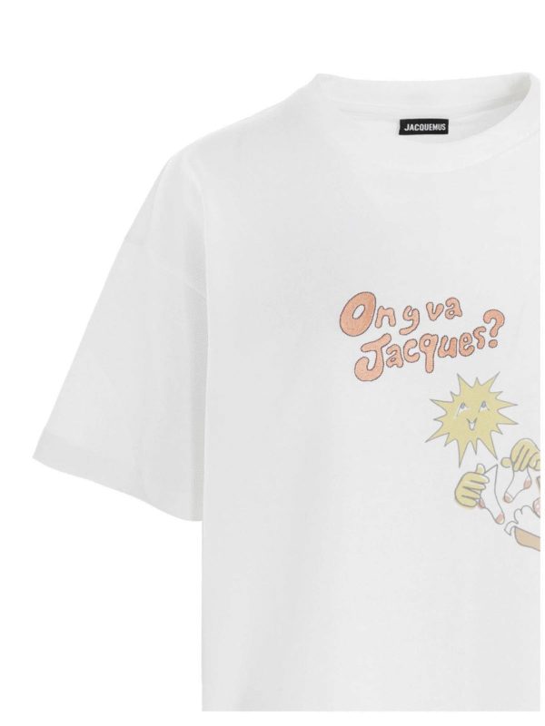 iKRIX JACQUEMUS: t-shirts - Bonne Nuit Jacques T-shirt in orange