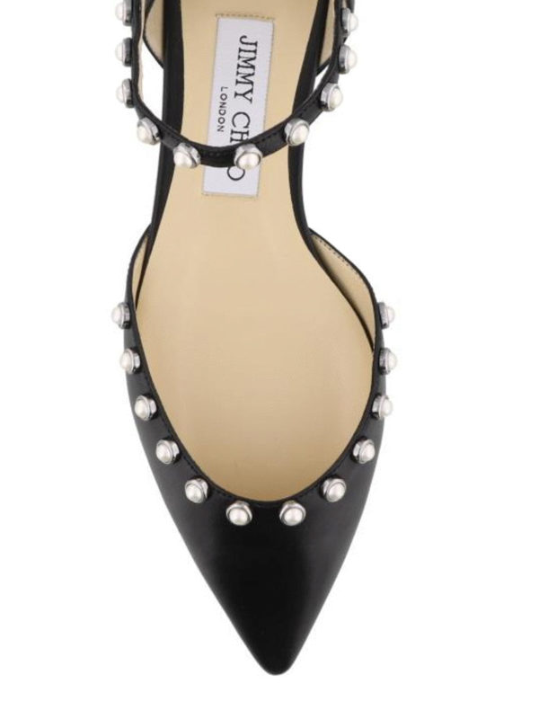 Jimmy Choo フラットシューズ - Leema Flat|LEEMAFLATDASBLACK