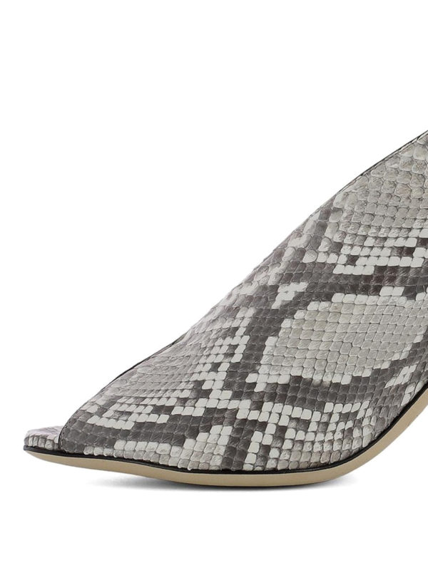iKRIX JIMMY CHOO: sandals - Shar 85 open toe python pumps