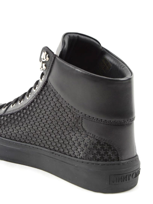 JIMMY CHOO ARGYLE ハイカットスニーカー 42 Jimmy Choo Argyle hi top leather sneakers|ARGYLEAMRBLACKBLACK