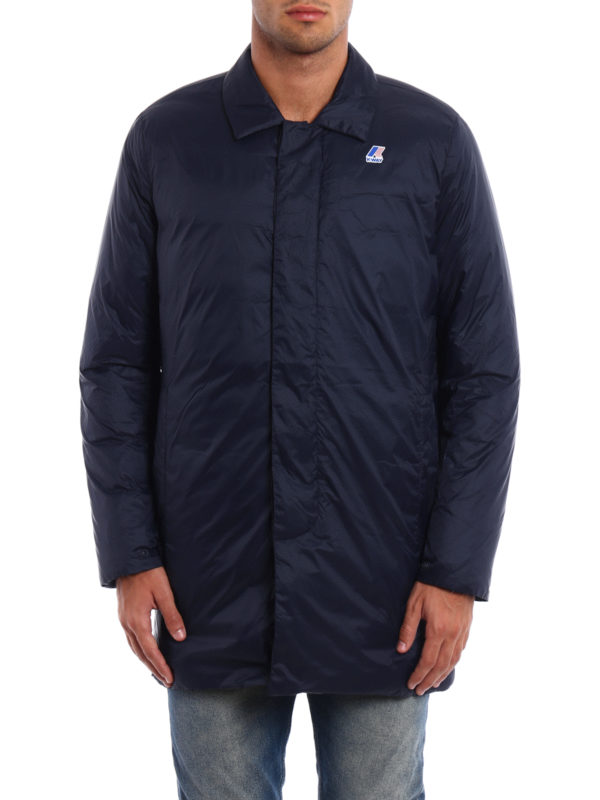 iKRIX K-WAY: Lange Daunenmäntel - Daunenmantel - Blau