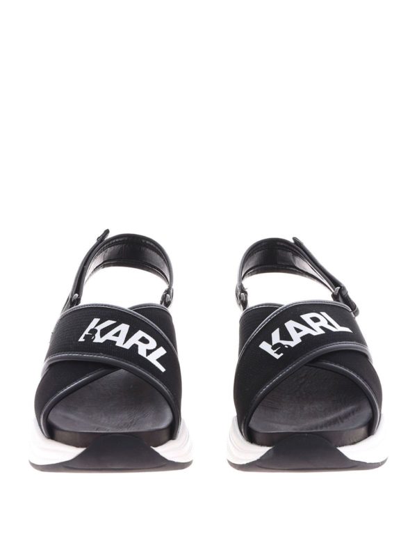 iKRIX KARL LAGERFELD: sandals - Ventura black sandals