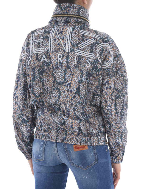 iKRIX KENZO: casual jackets - Snake print windbreaker jacket