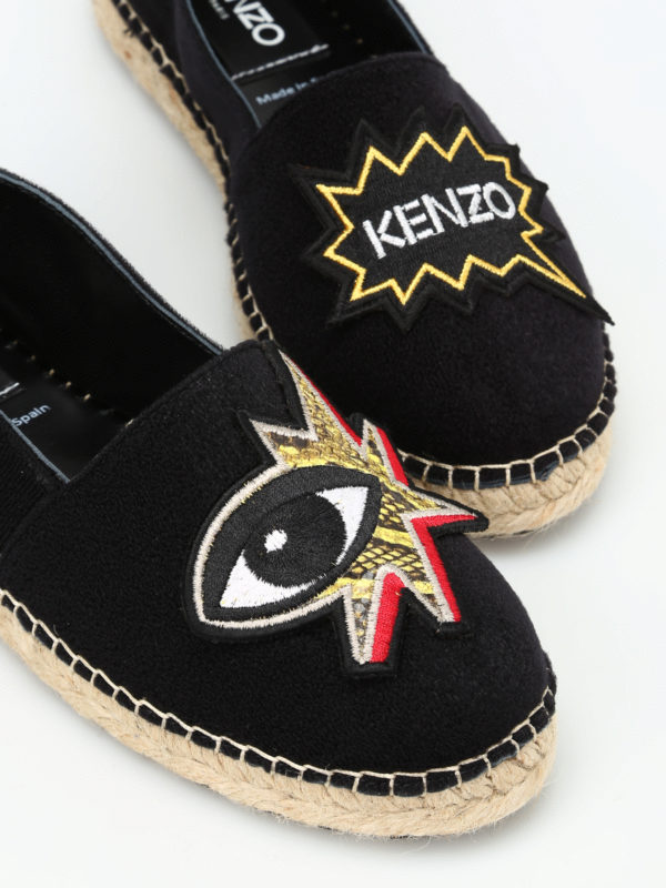 iKRIX KENZO: Espadrilles - Espadrilles Noir Pour Femme