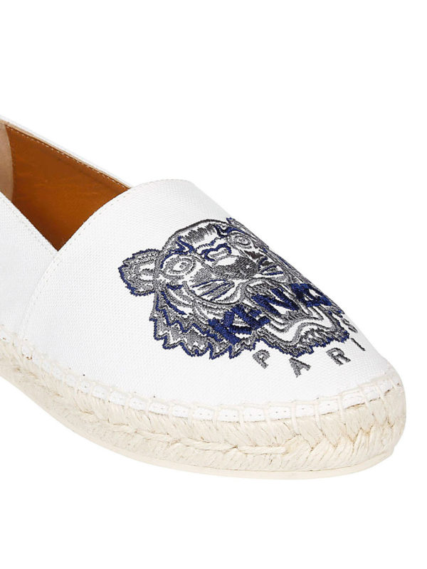 iKRIX KENZO: espadrilles - Tiger white espadrilles