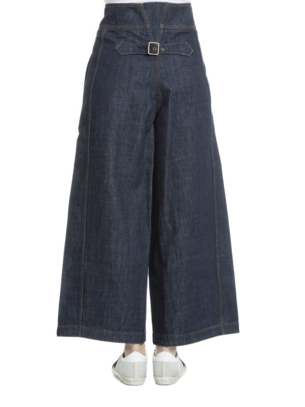 iKRIX KENZO: flared jeans - Denim high waisted culottes
