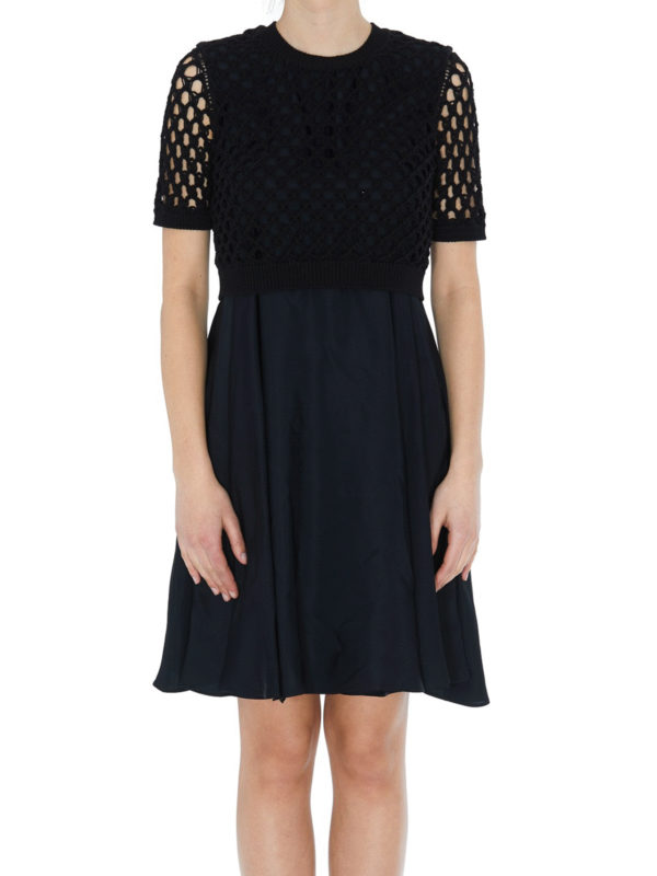kenzo skater dress Kenzo Cut-out details black viscose dress