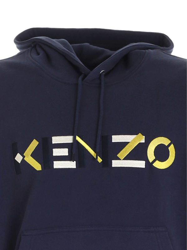 iKRIX KENZO: Sweatshirts & Sweaters - Multicolor Logo sweatshirt in blue