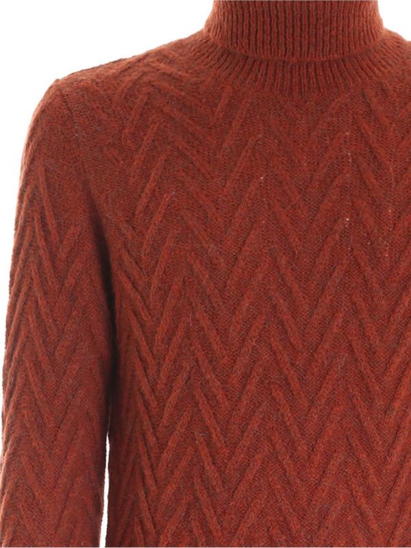 iKRIX L.B.M 1911: Turtlenecks & Polo necks - Ribbed edges turtleneck in red