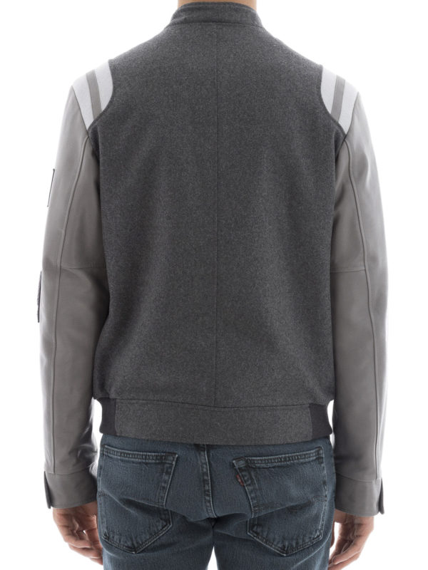 iKRIX LANVIN: casual jackets - Wool blend and leather jacket