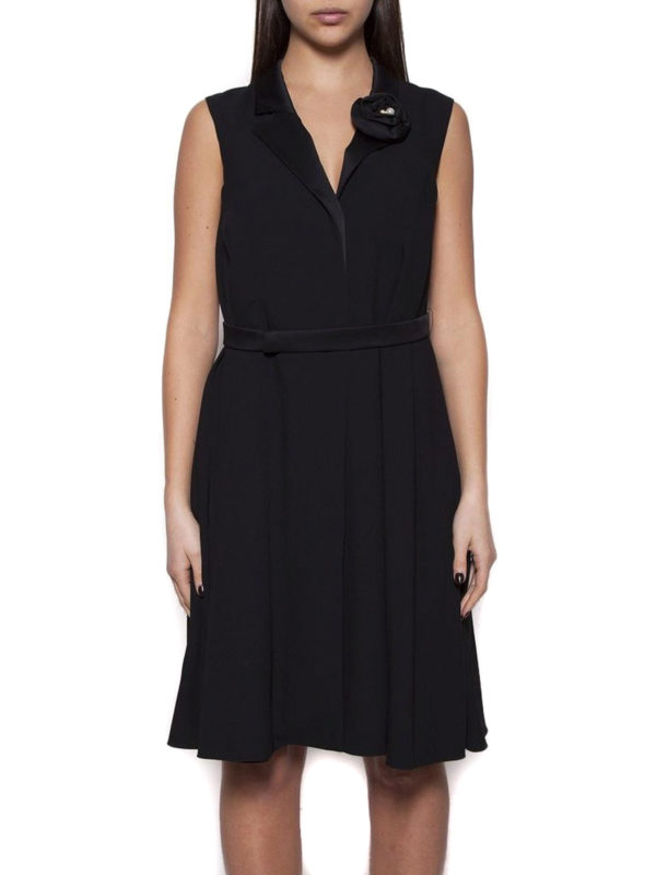 iKRIX LANVIN: abiti da cocktail - Abito con revers e fiore in raso