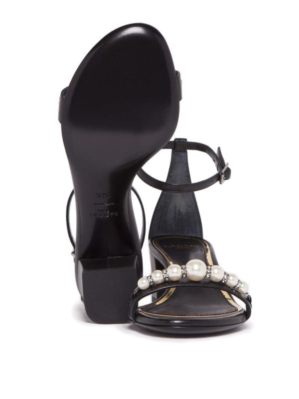 VIP【関税送料無料】希少 Lanvin Laces Sandals Lanvin Sandals with pearls and rhinestones | FWSAFS0VEXAAP1810