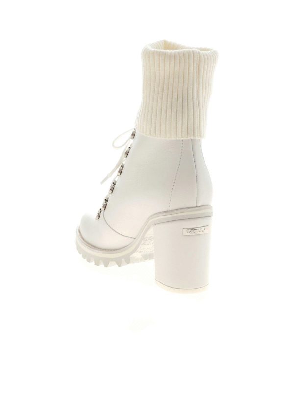 iKRIX Le Silla: ankle boots - St. Moritz white ankle boots featuring heel