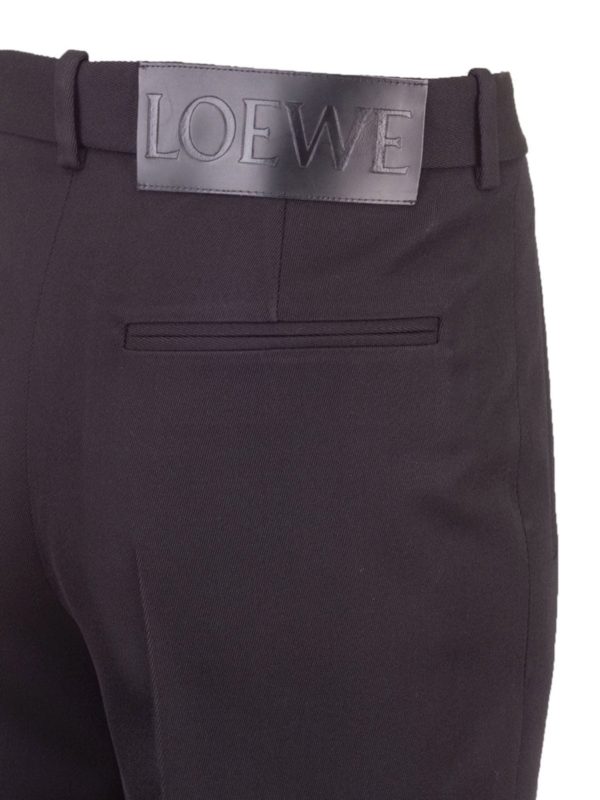 iKRIX LOEWE: casual trousers - Straps pants in black