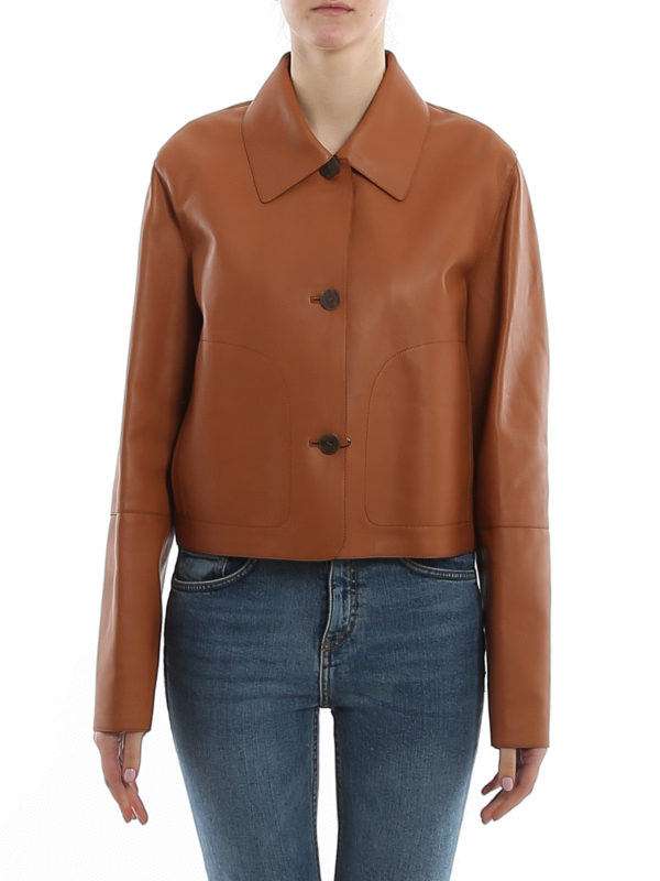 iKRIX LOEWE: Lederjacken - Lederjacke - Hellbraun