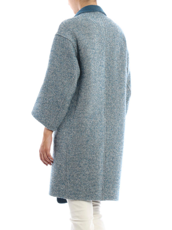 iKRIX Loro Piana: knee length coats - Melvin reversible bouclé coat