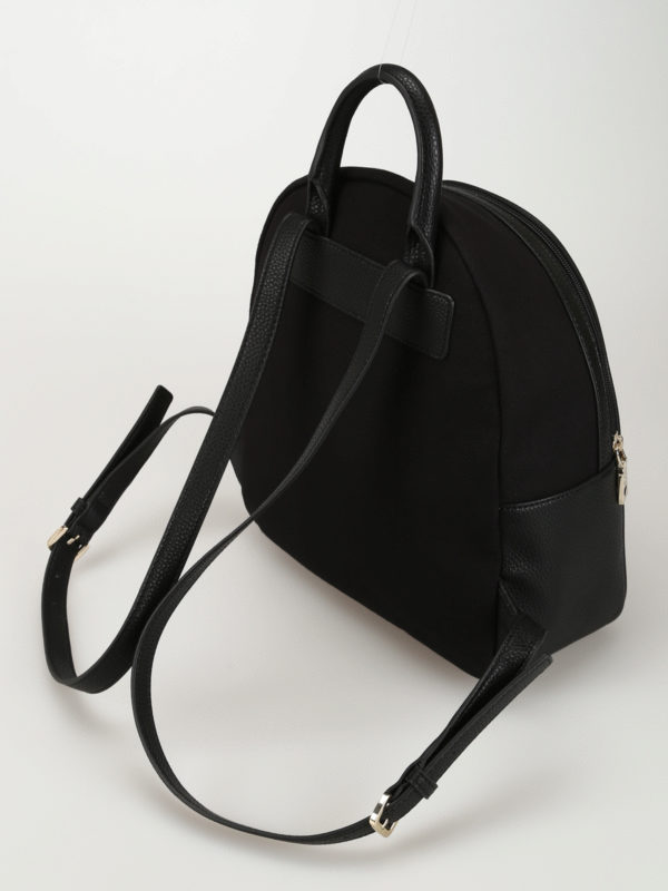 iKRIX LOVE MOSCHINO: backpacks - Heart patch canvas and faux leather backpack