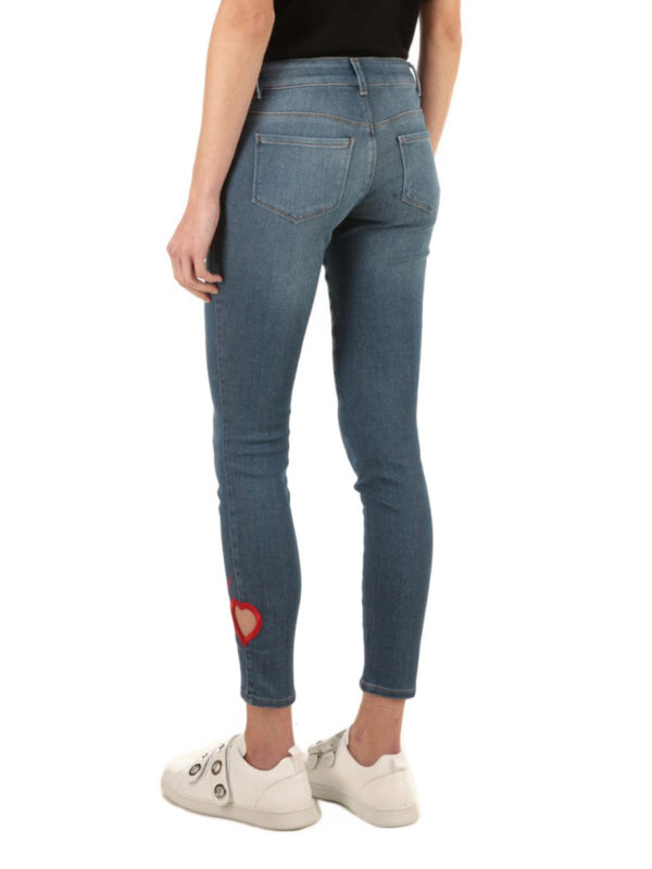 iKRIX LOVE MOSCHINO: Skinny Jeans - Skinny Jeans Fur Damen - Dark Wash