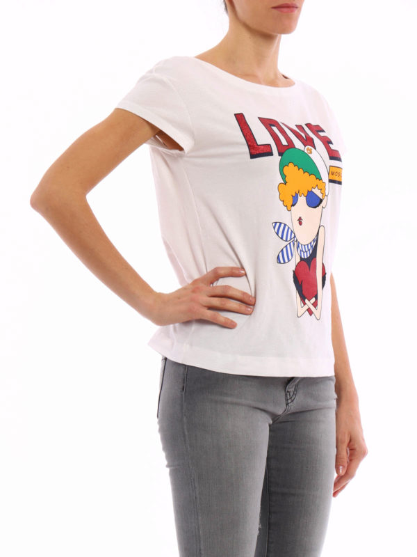 iKRIX LOVE MOSCHINO: Camisetas - Camiseta Blanca Para Mujer