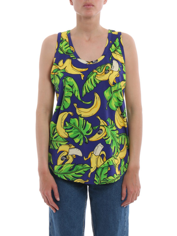 iKRIX LOVE MOSCHINO: Tops & Tank tops - Banana and leaf print top