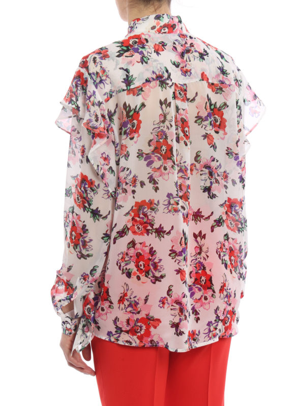 iKRIX m.s.g.m.: blouses - Silk floral ruffled blouse