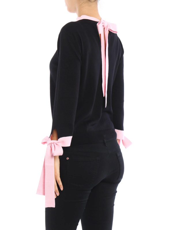 iKRIX m.s.g.m.: crew necks - Bow detailed wool crewneck