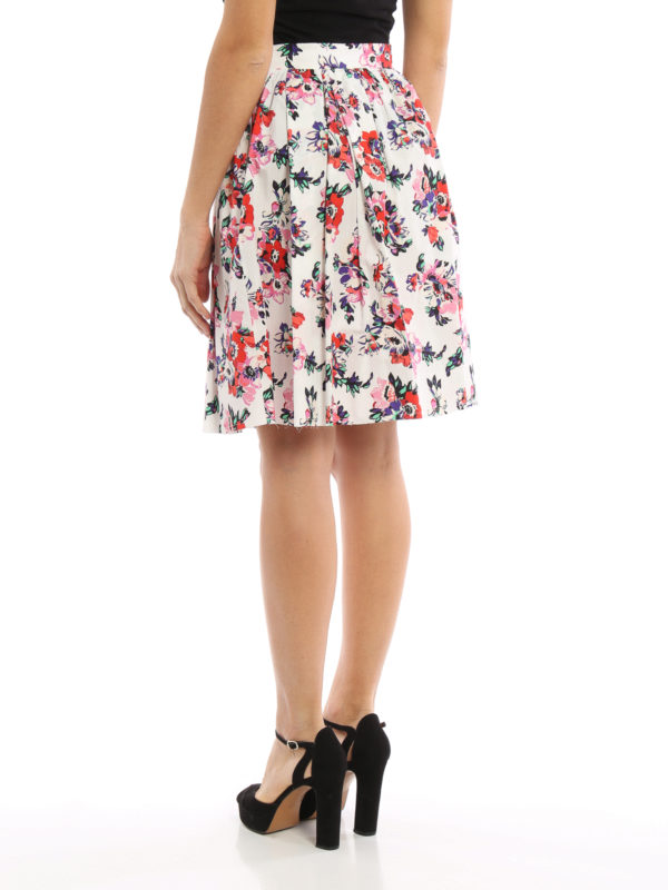 iKRIX m.s.g.m.: Knee length skirts & Midi - Floral print cotton skirt