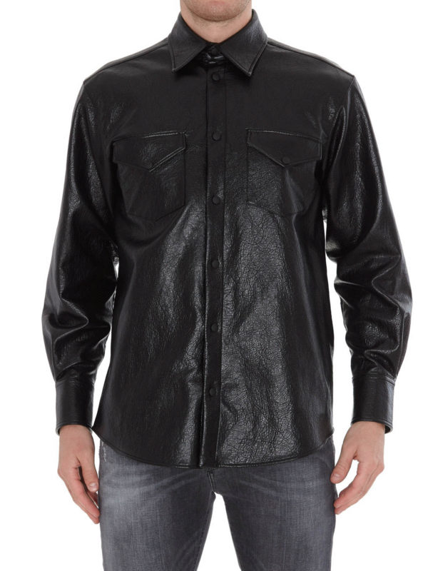 iKRIX m.s.g.m.: shirts - Faux leather shirt