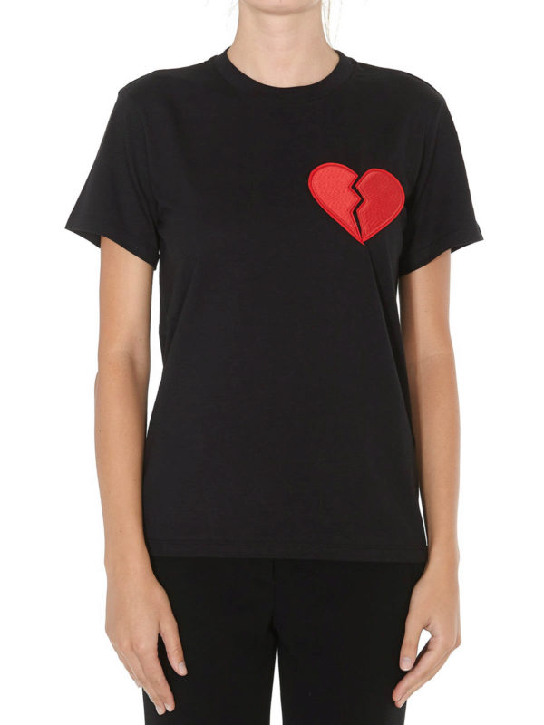 iKRIX m.s.g.m.: t-shirts - Broken heart patch black T-shirt